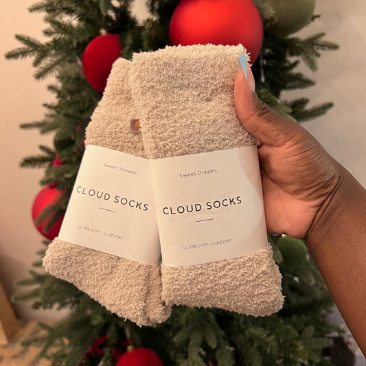 Fuzzy Cloud Socks